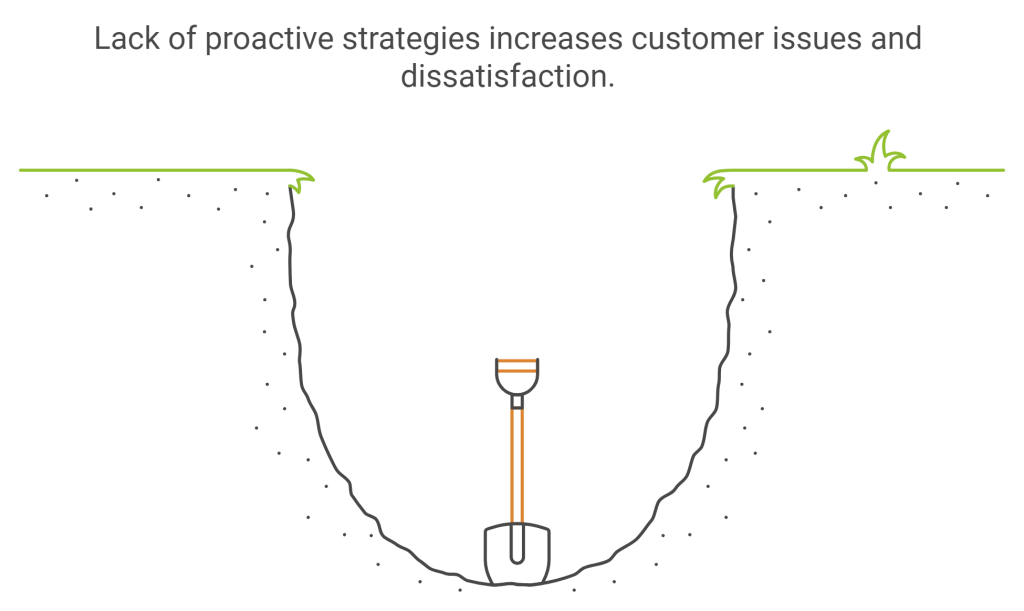 Image showing that lack of strategies in customer success leads to customer dissatisfaction
